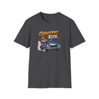 Grandpa's Ride T-Shirt — Vintage Muscle Car & Dog Graphic Gift