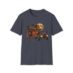Halloween Hot Rod T‑Shirt — Vintage Monster Truck with Full Moon