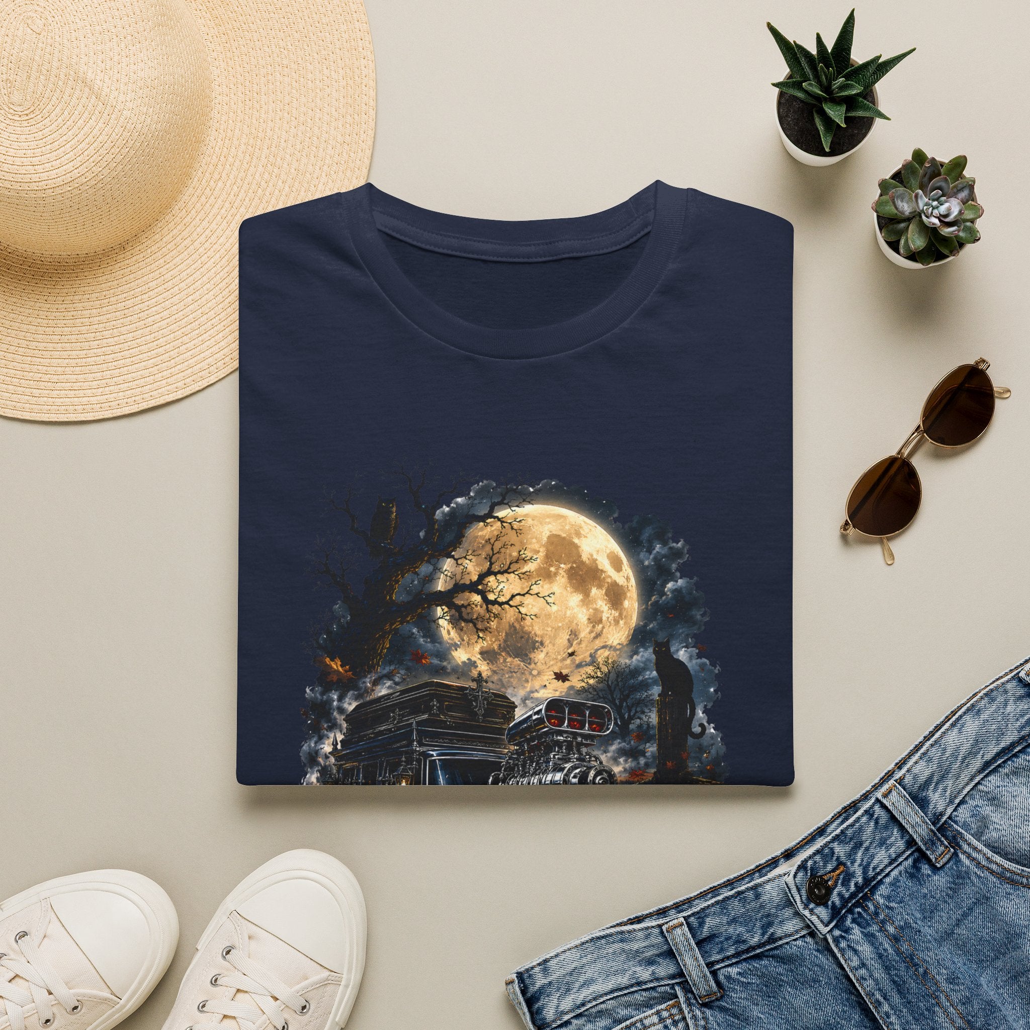Halloween Full Moon Train T-Shirt