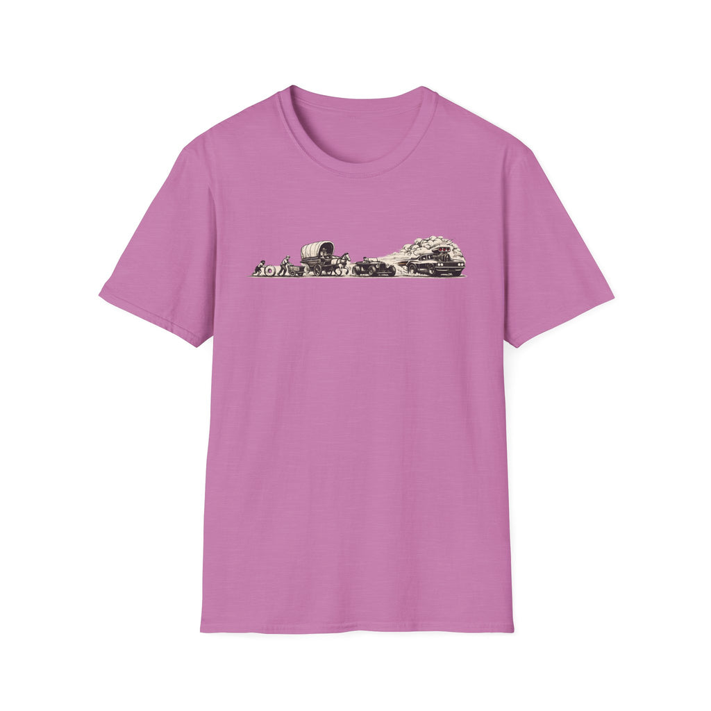 Desert Caravan Tee — Vintage Camel & Wagon Silhouette Travel T-Shirt