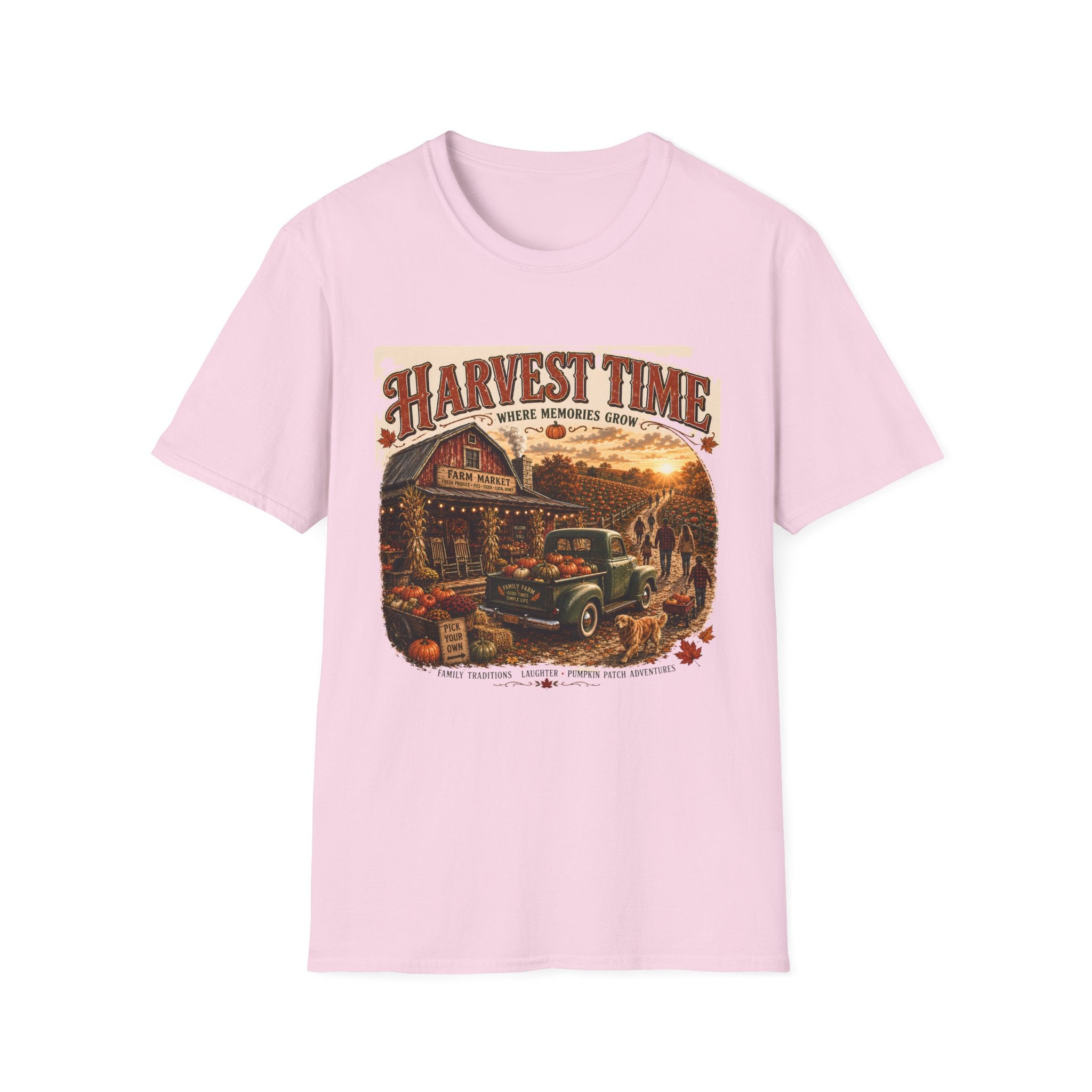 Harvest Time T-Shirt — Vintage Farm Market Fall Tee