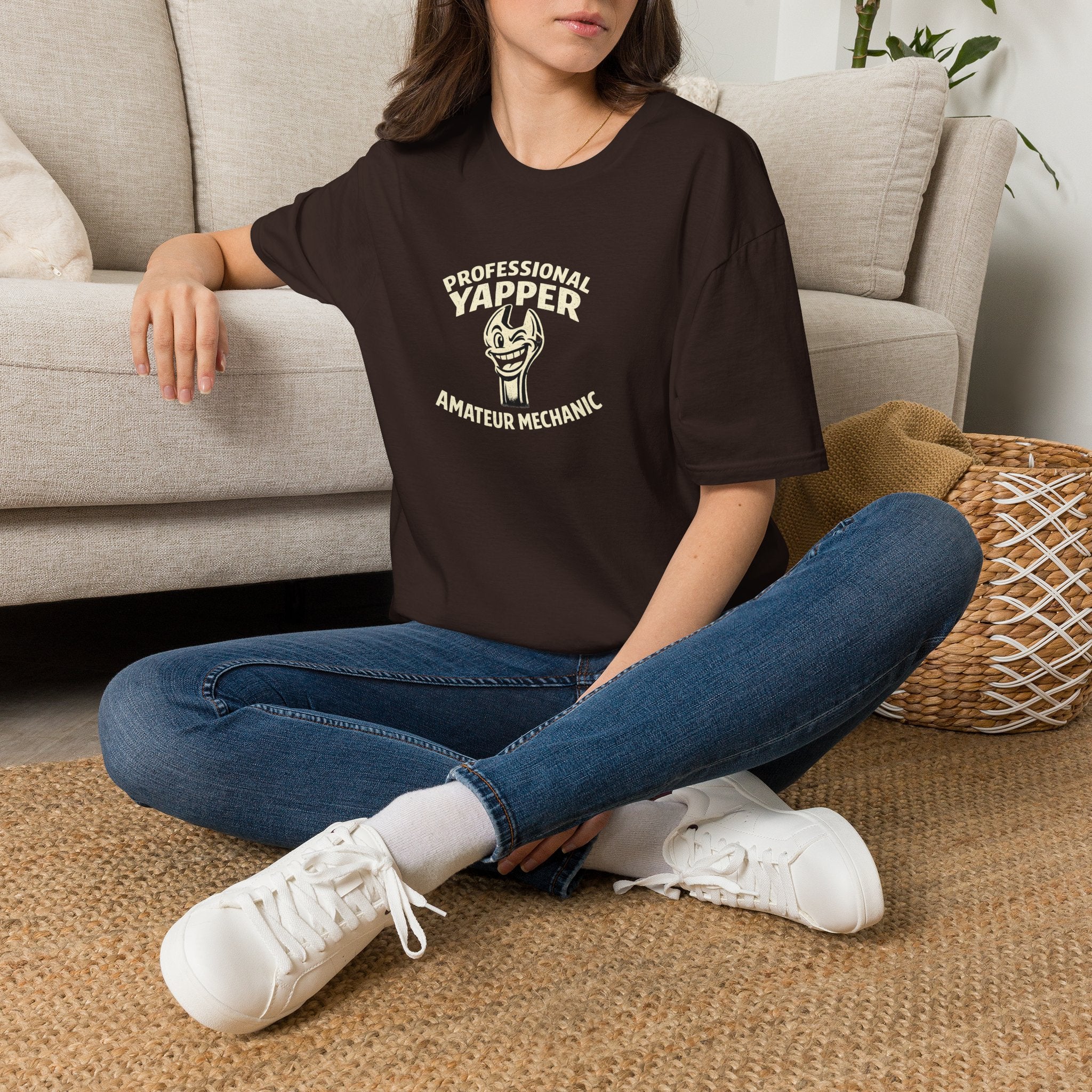 T-Shirt — "Professional Yapper, Amateur Mechanic" Funny Mechanic Tee