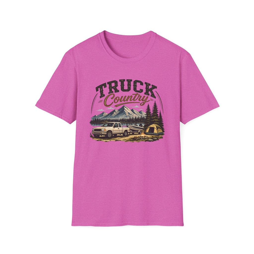 Truck Country T-Shirt — Vintage Mountain Camping Truck Graphic Tee
