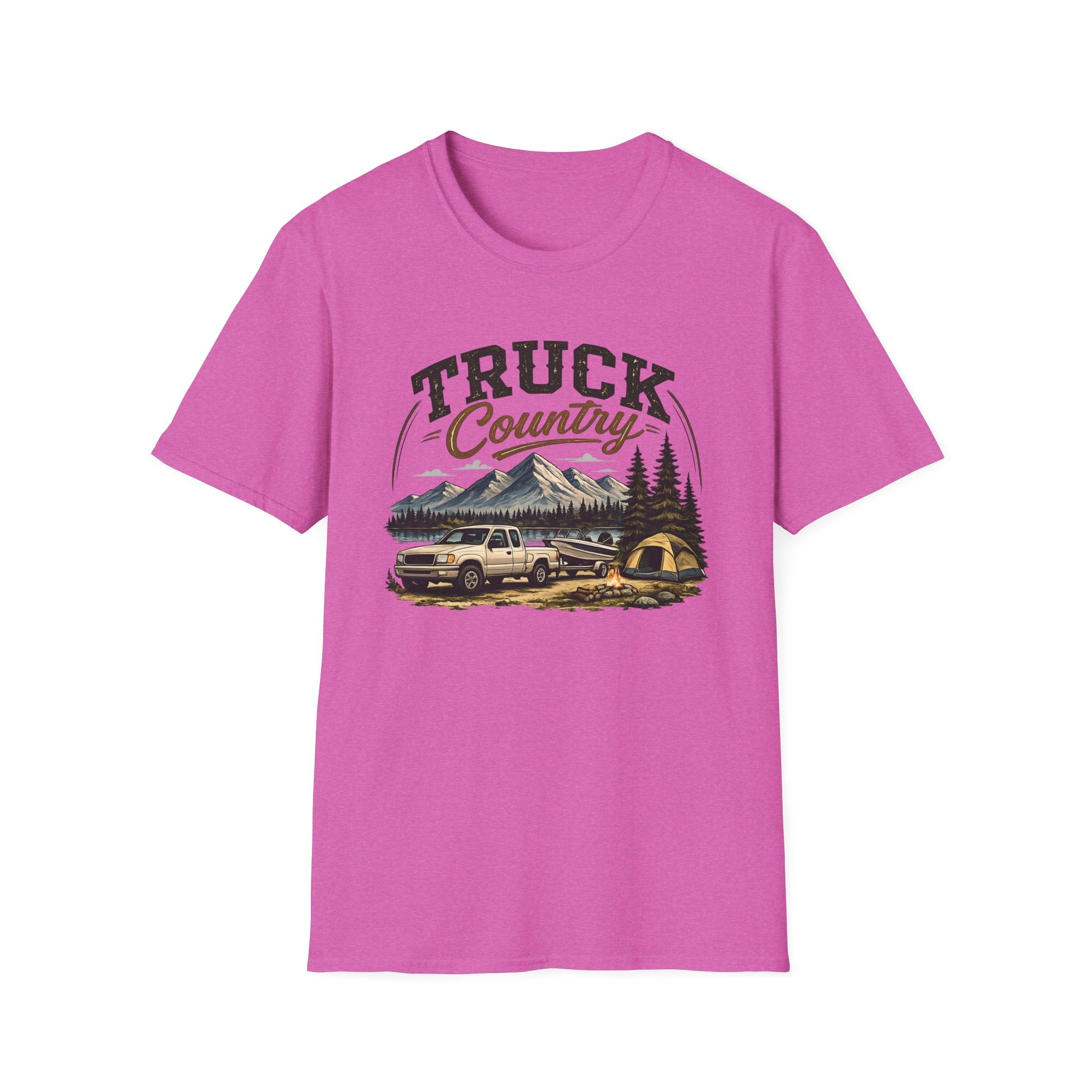Truck Country T-Shirt — Vintage Mountain Camping Truck Graphic Tee