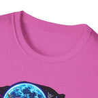 Bone Rattling Surf Tribe T-Shirt — Neon Skull Surf Van Graphic Tee