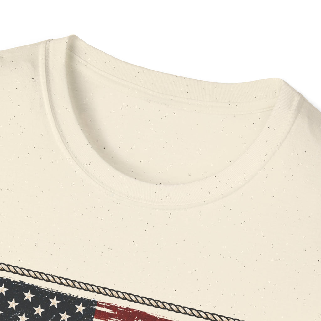 Made in America Truck T-Shirt — "Made in America. Built for the Land." Patriotic Vintage Pickup Tee