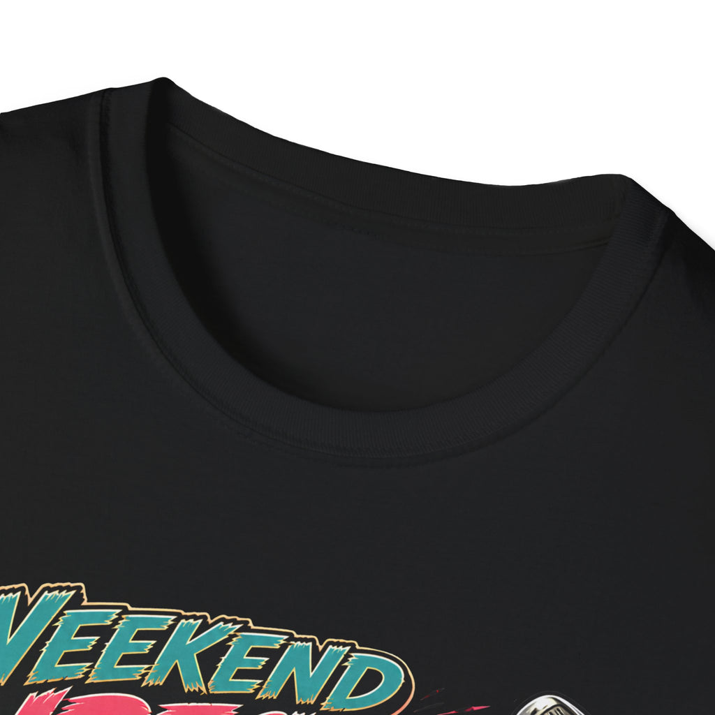 Weekend Wrecker Golf Cart T-Shirt — Retro Tropical Driving Club Tee