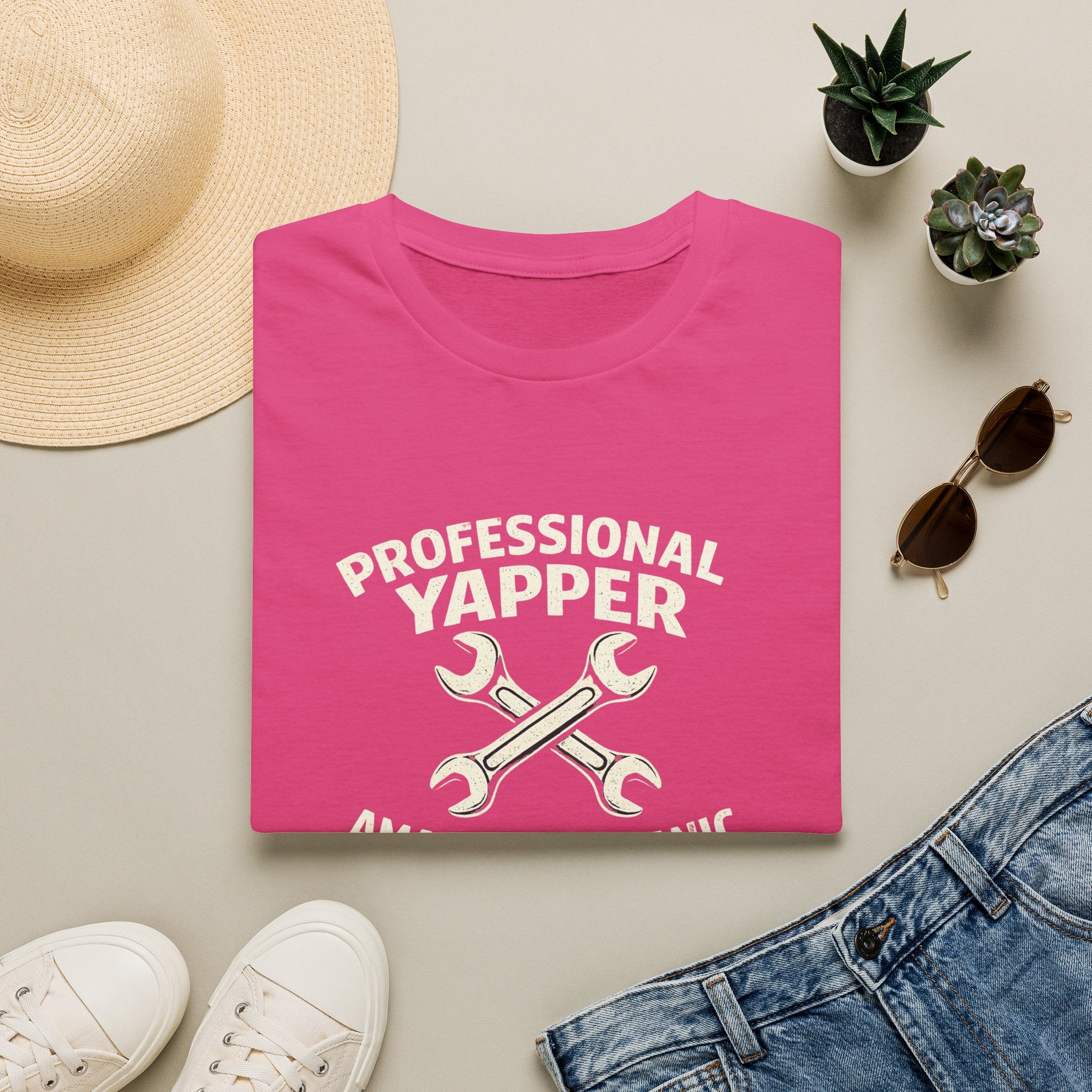 Professional Yapper T-Shirt — “Professional Yapper Amateur Mechanic” Funny Mechanic Tee
