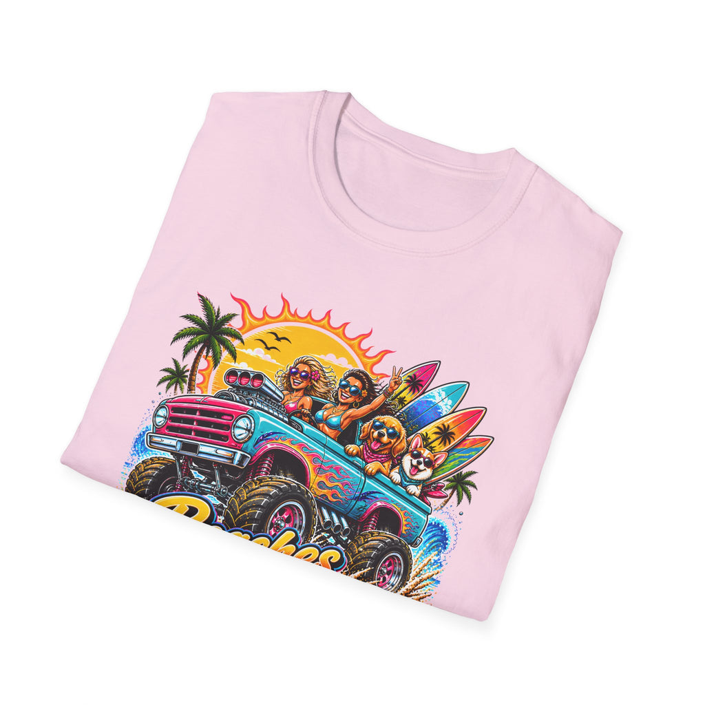 Beaches Do Be Crazy T-Shirt — Retro Surf Road Trip Tee