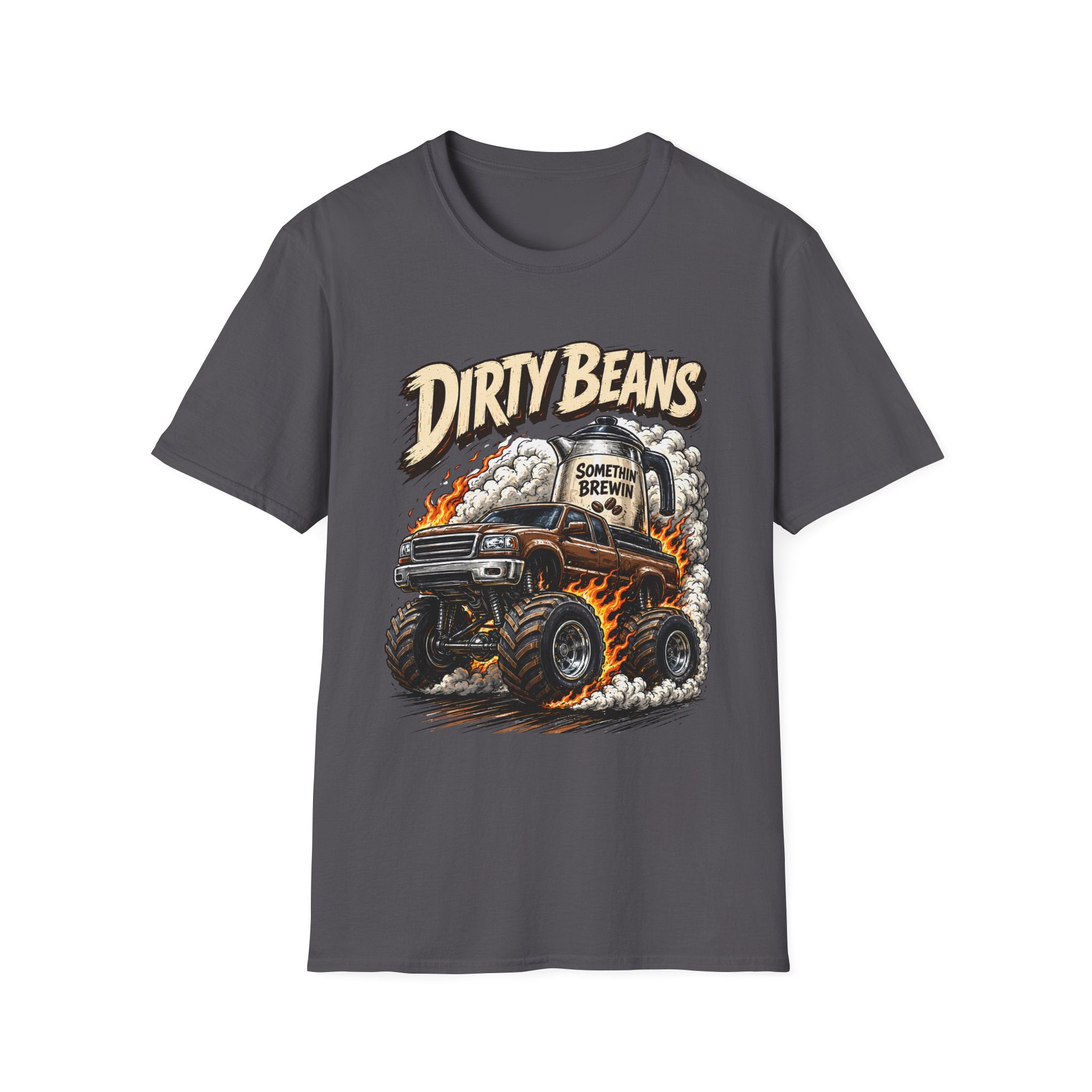 Dirty Beans Monster Truck T-Shirt — Smoky Off-Road Graphic Tee