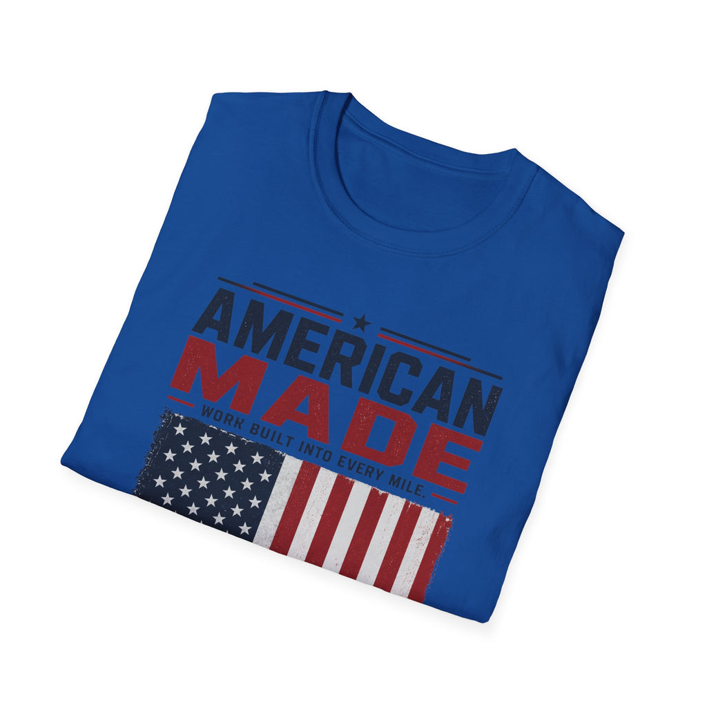 American Made Van T-Shirt — Patriotic USA Work Truck Tee