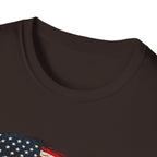 American Hot Rod T-Shirt – Vintage Flag Car Graphic