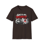 Gas Is My Personality T‑Shirt — Funny Car Fueling Graphic Tee for Gearheads