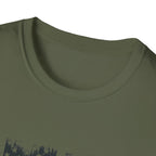 Classic Hot Rod T-Shirt with Distressed American Flag
