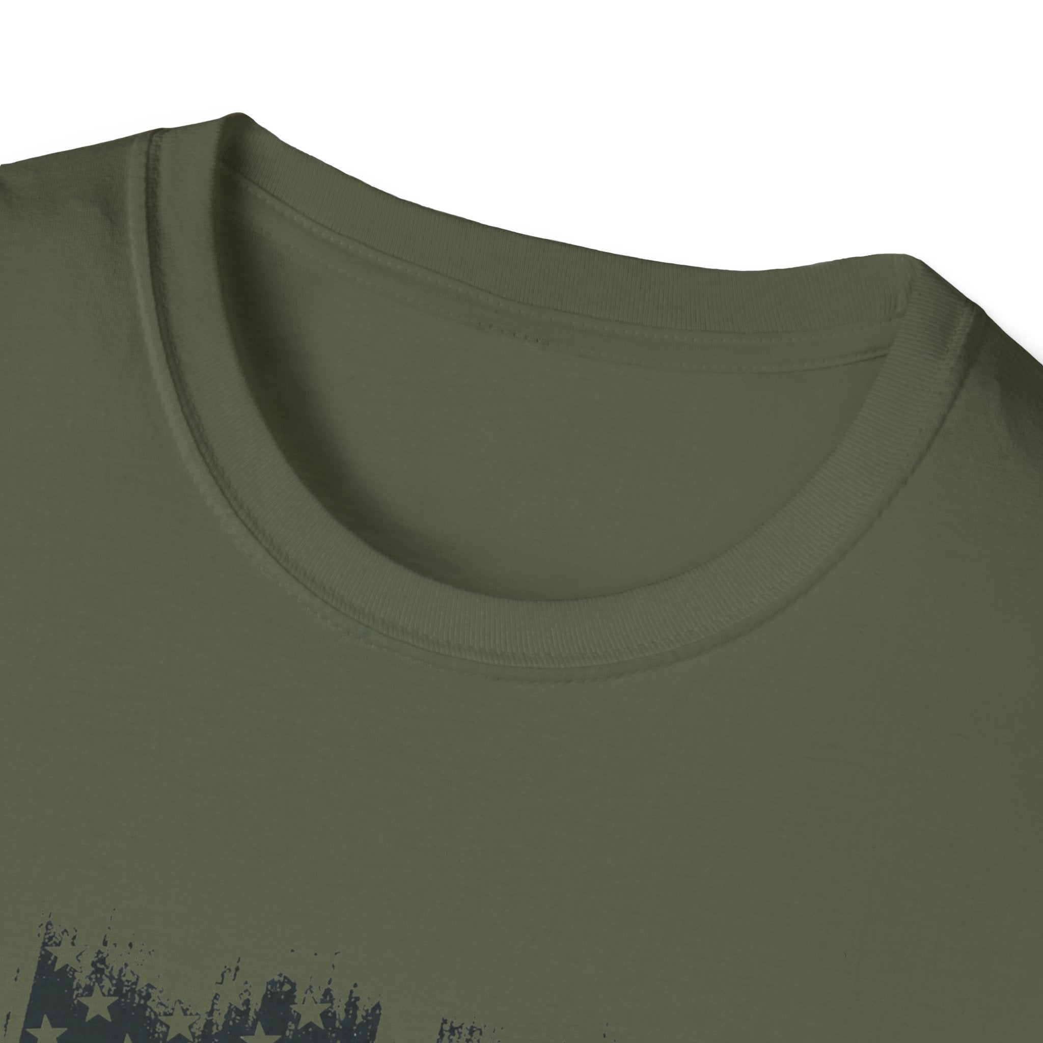 Classic Hot Rod T-Shirt with Distressed American Flag