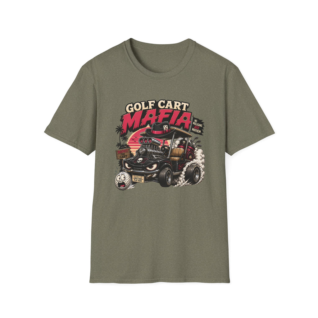 Golf Cart Mafia T-Shirt — Retro Off-Road Golf Cart Graphic Tee