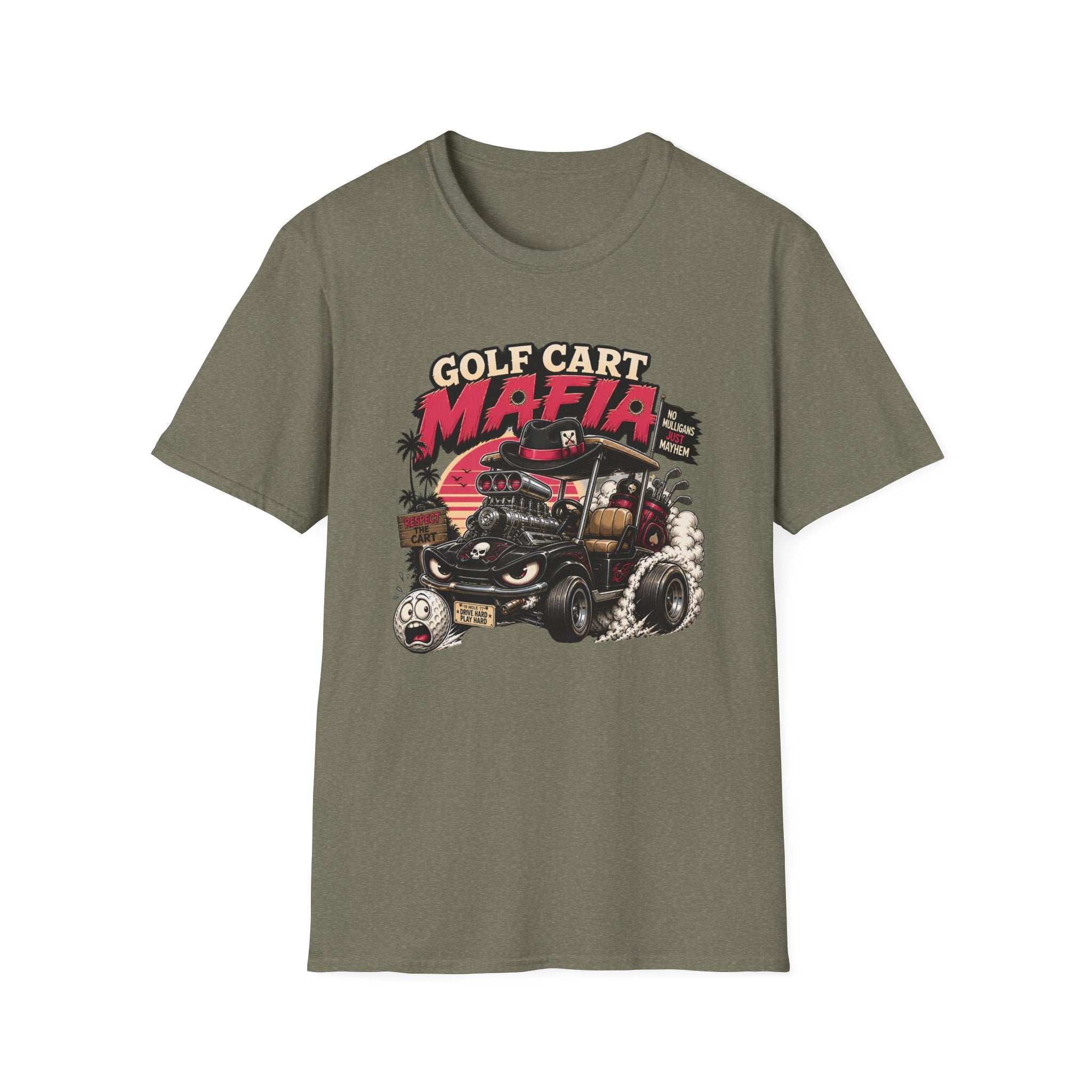 Golf Cart Mafia T-Shirt — Retro Off-Road Golf Cart Graphic Tee
