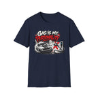Gas Is My Personality T‑Shirt — Funny Car Fueling Graphic Tee for Gearheads