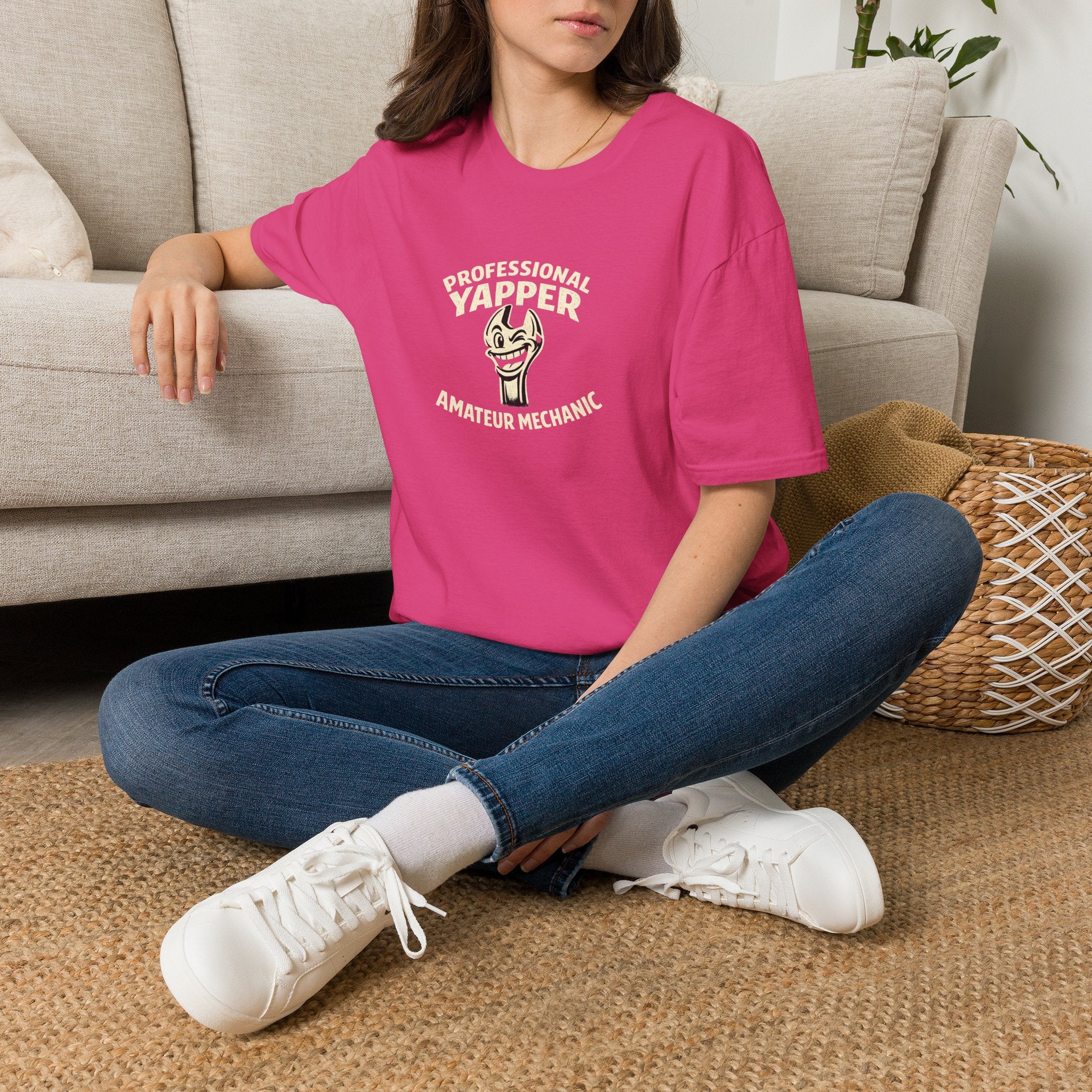 T-Shirt — "Professional Yapper, Amateur Mechanic" Funny Mechanic Tee