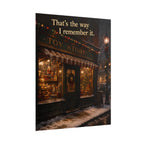 Rolled Poster — Vintage Christmas Toy Store Poster 'That's the Way I Remember It' | Holiday Wall Art