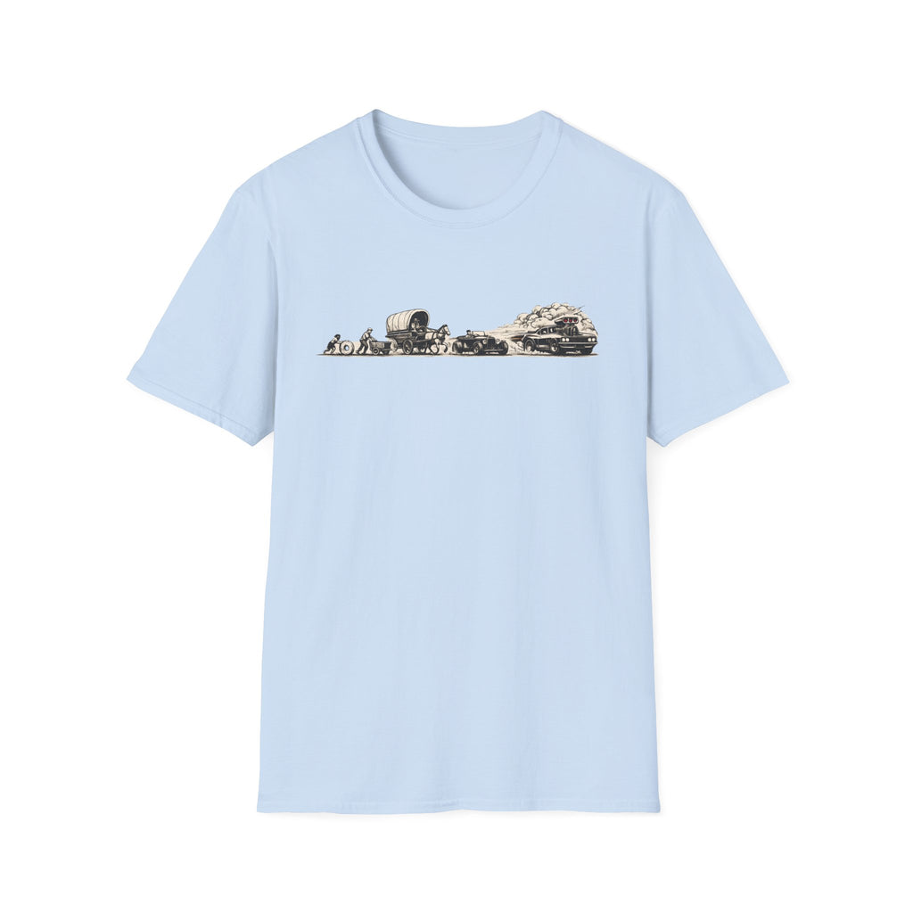 Desert Caravan Tee — Vintage Camel & Wagon Silhouette Travel T-Shirt