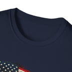 American Hot Rod T-Shirt – Vintage Flag Car Graphic