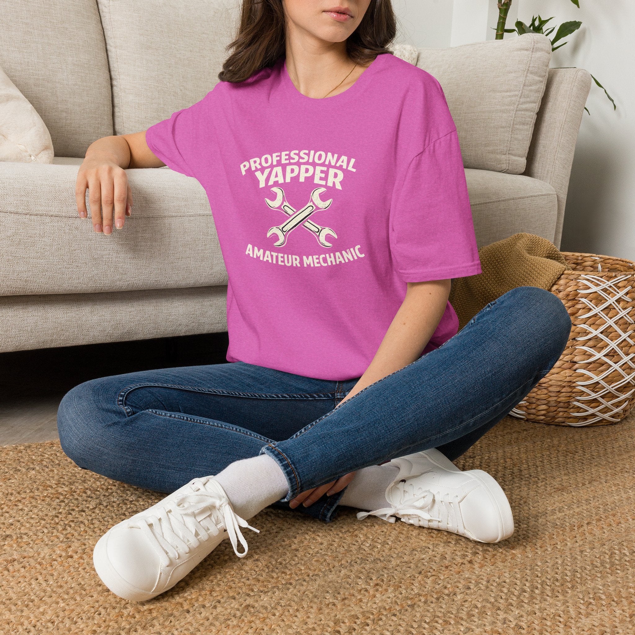 Professional Yapper T-Shirt — “Professional Yapper Amateur Mechanic” Funny Mechanic Tee