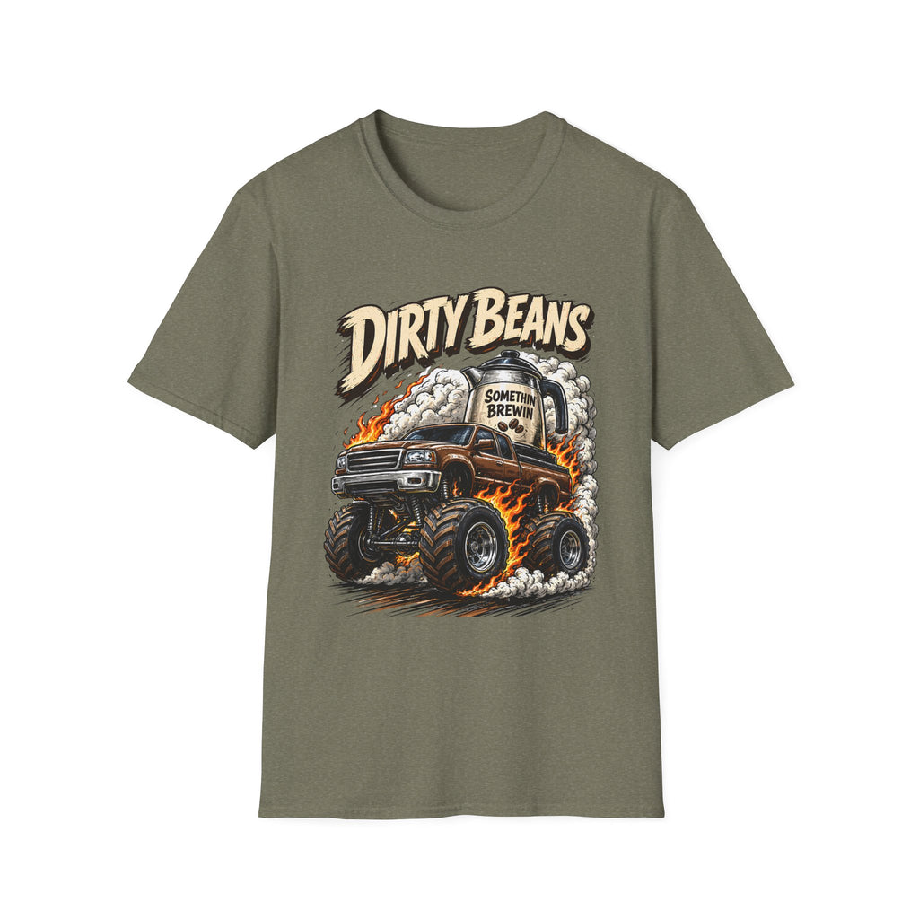 Dirty Beans Monster Truck T-Shirt — Smoky Off-Road Graphic Tee