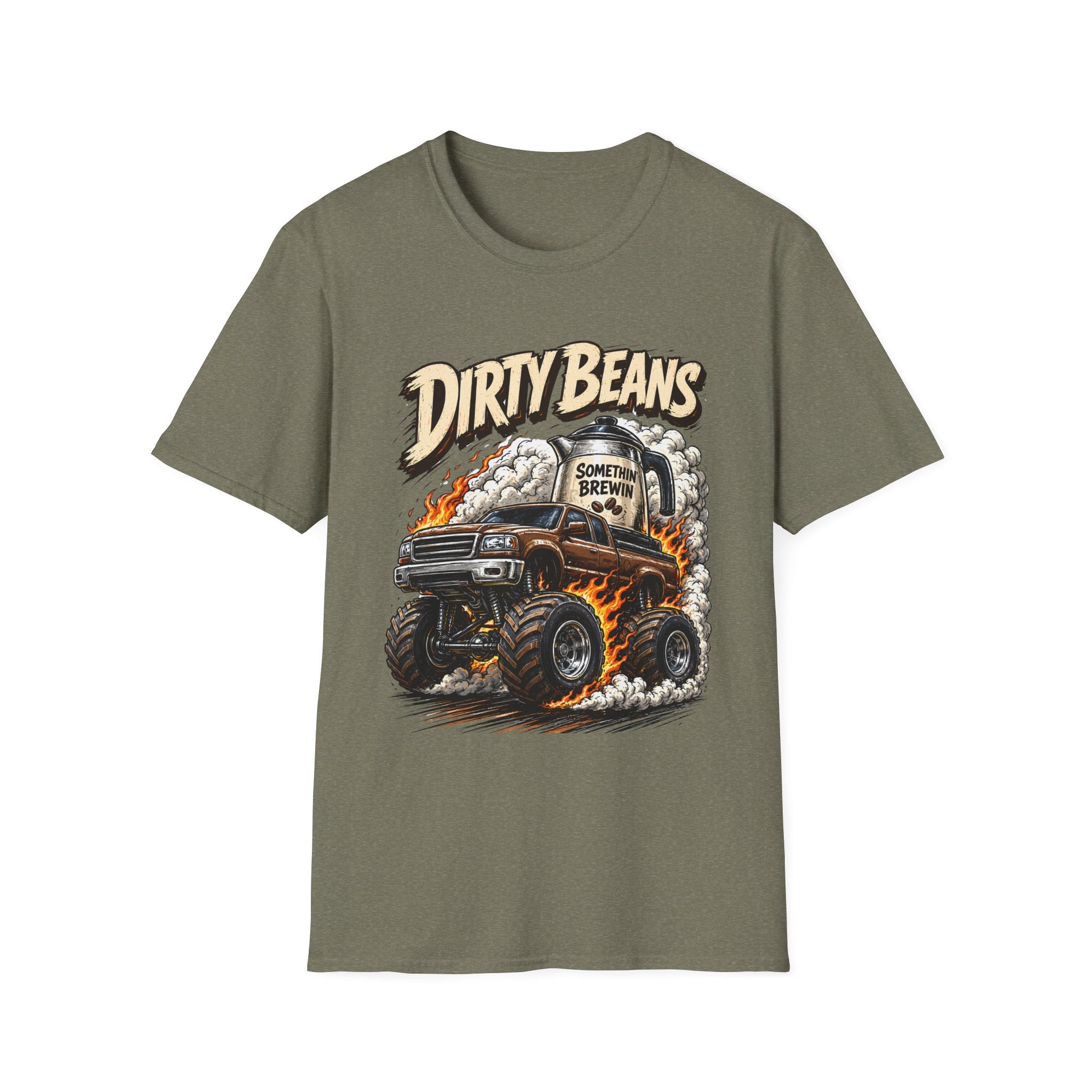 Dirty Beans Monster Truck T-Shirt — Smoky Off-Road Graphic Tee