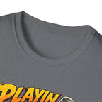 Golf Cart T-Shirt — "Playin' Around" Retro Cartoon Driving Design