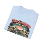 Bad Decisions Start Here Vintage Muscle Car T-Shirt — "Full Tank No Plan"