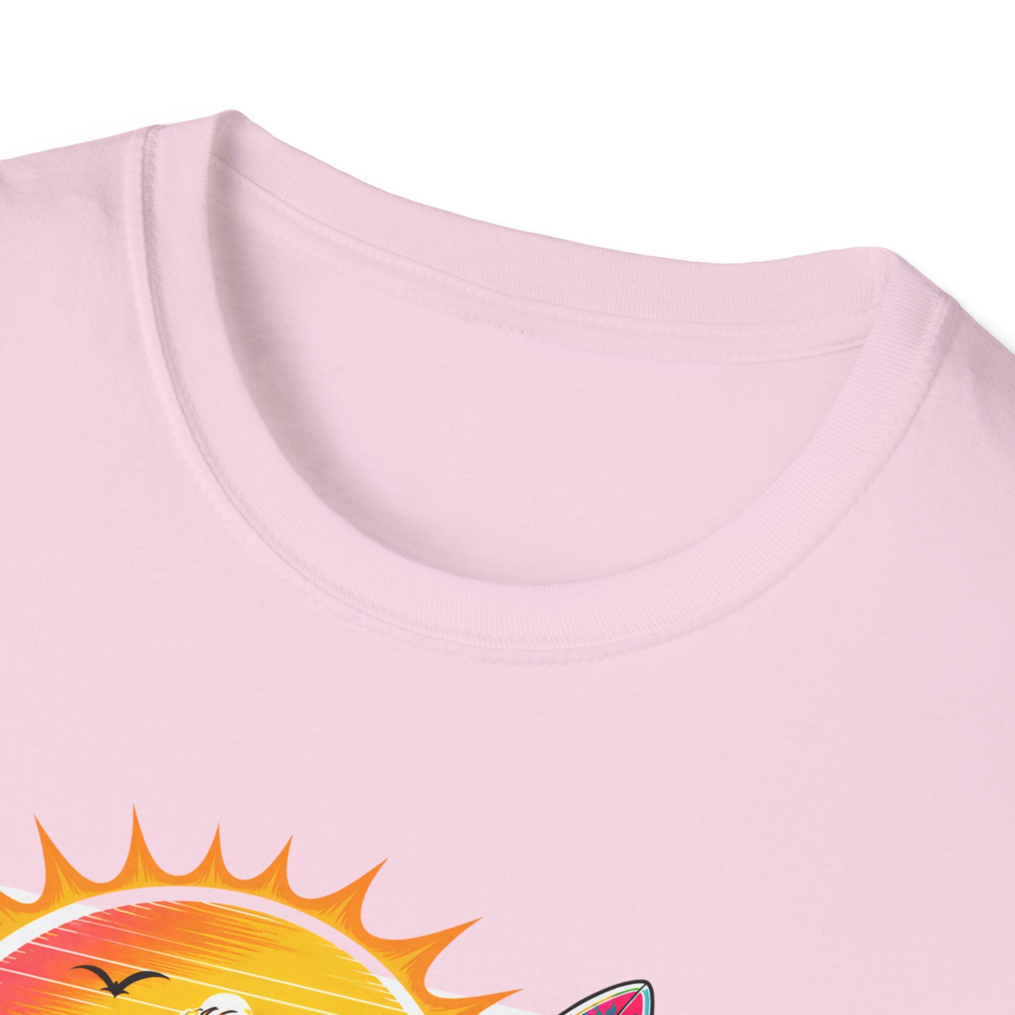 Surfer Girls Rock T-Shirt — Retro Beach Skull Surfboard Tee