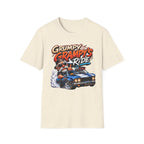 Grumpy Grampy’s Ride T-Shirt — Retro Grandpa Car Racing Tee