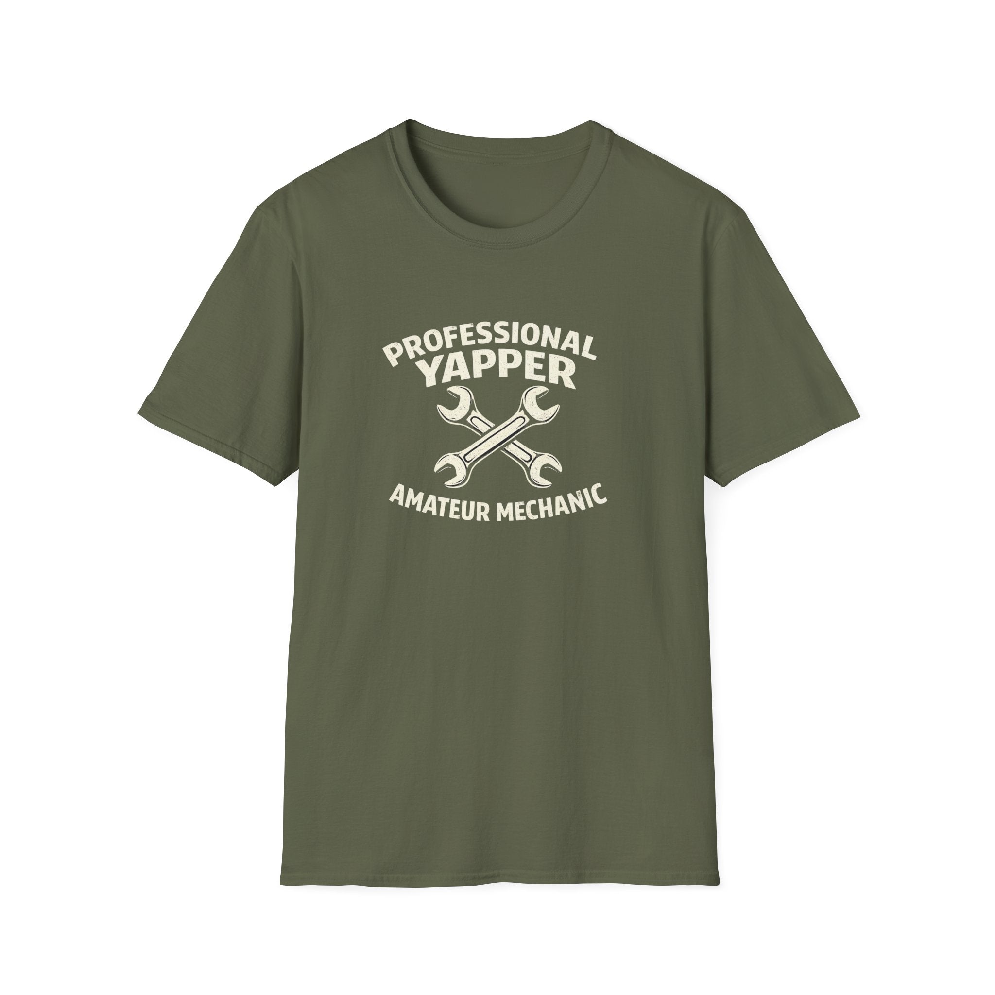 Professional Yapper T-Shirt — “Professional Yapper Amateur Mechanic” Funny Mechanic Tee