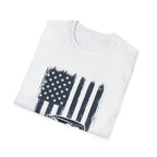 Vintage Hot Rod T-Shirt with Distressed American Flag