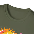 Surfer Girls Rock T-Shirt — Retro Beach Skull Surfboard Tee