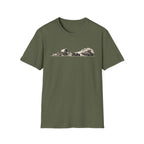 Desert Caravan Tee — Vintage Camel & Wagon Silhouette Travel T-Shirt