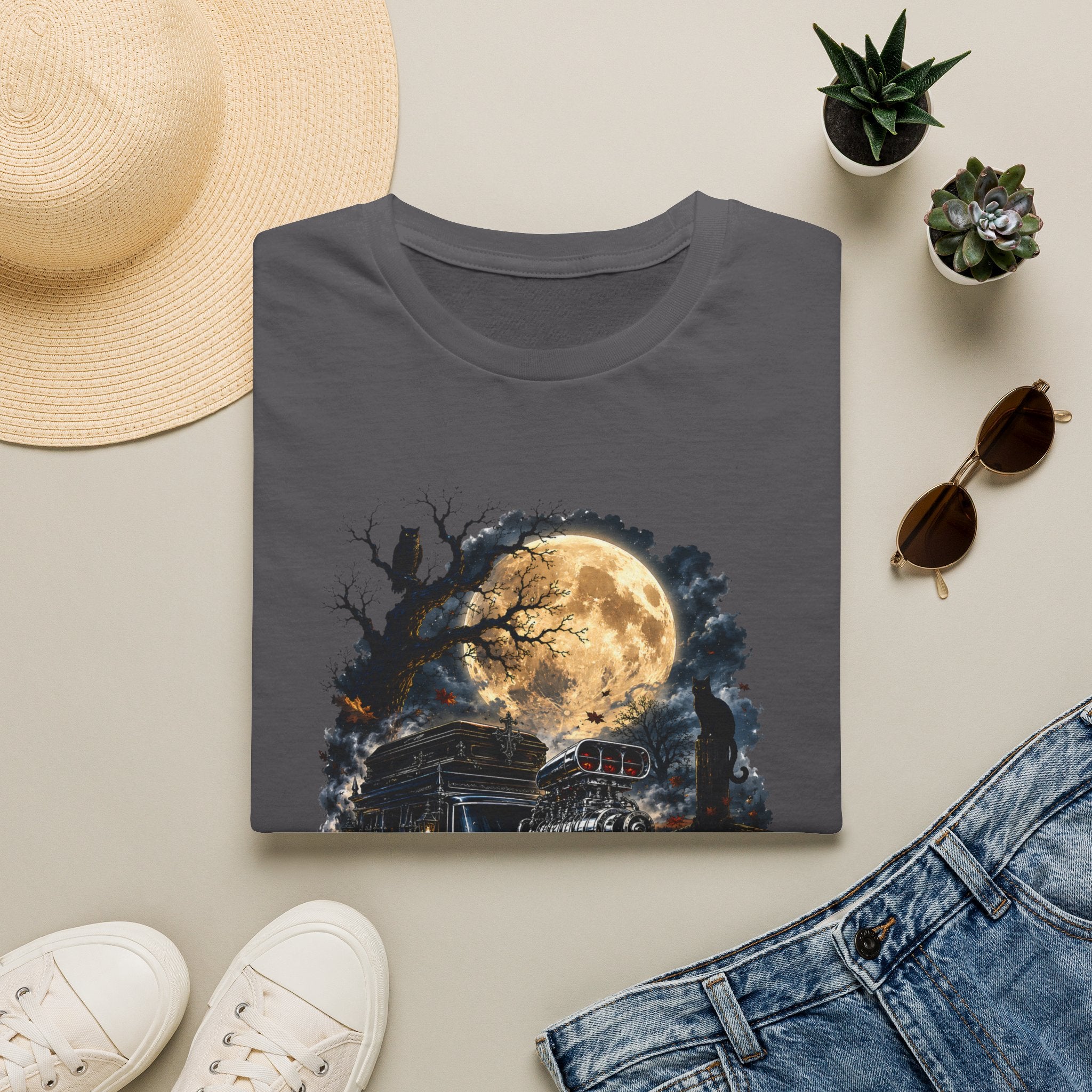 Halloween Full Moon Train T-Shirt