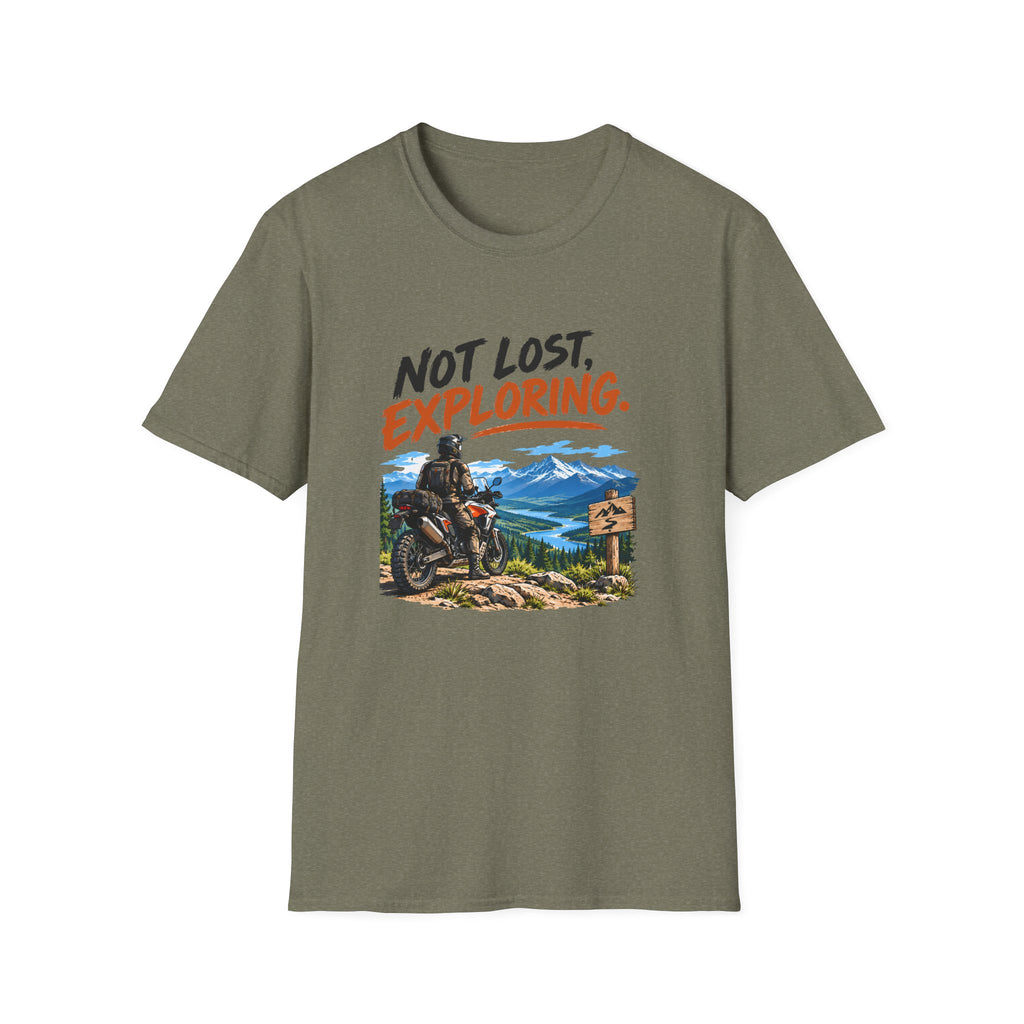 Not Lost, Exploring Motorcycle Adventure T-Shirt