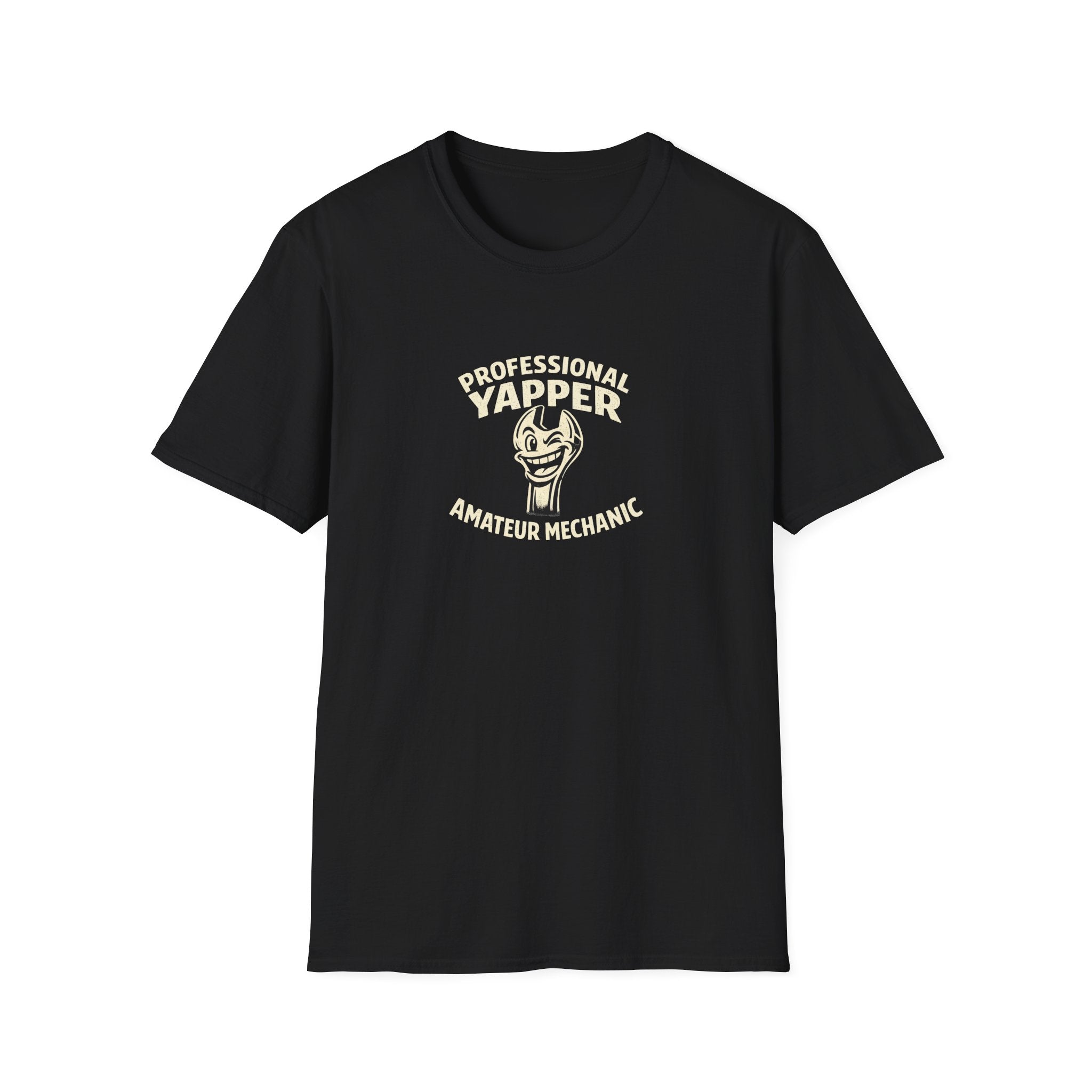T-Shirt — "Professional Yapper, Amateur Mechanic" Funny Mechanic Tee