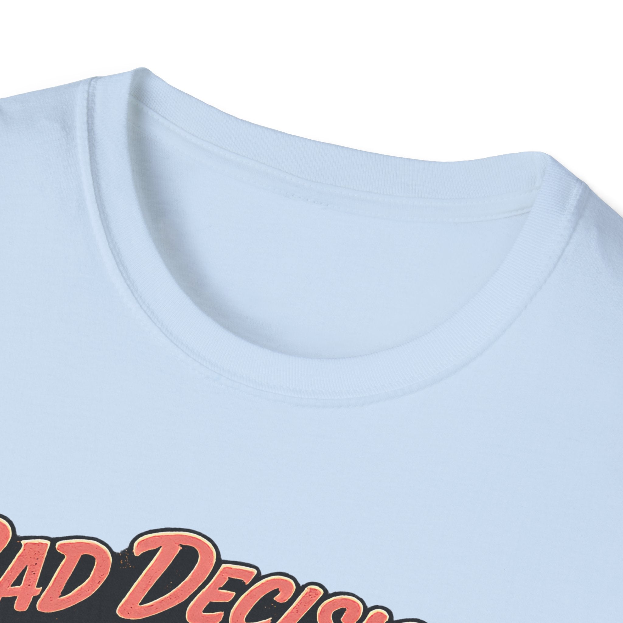 Bad Decisions Start Here Vintage Muscle Car T-Shirt — "Full Tank No Plan"