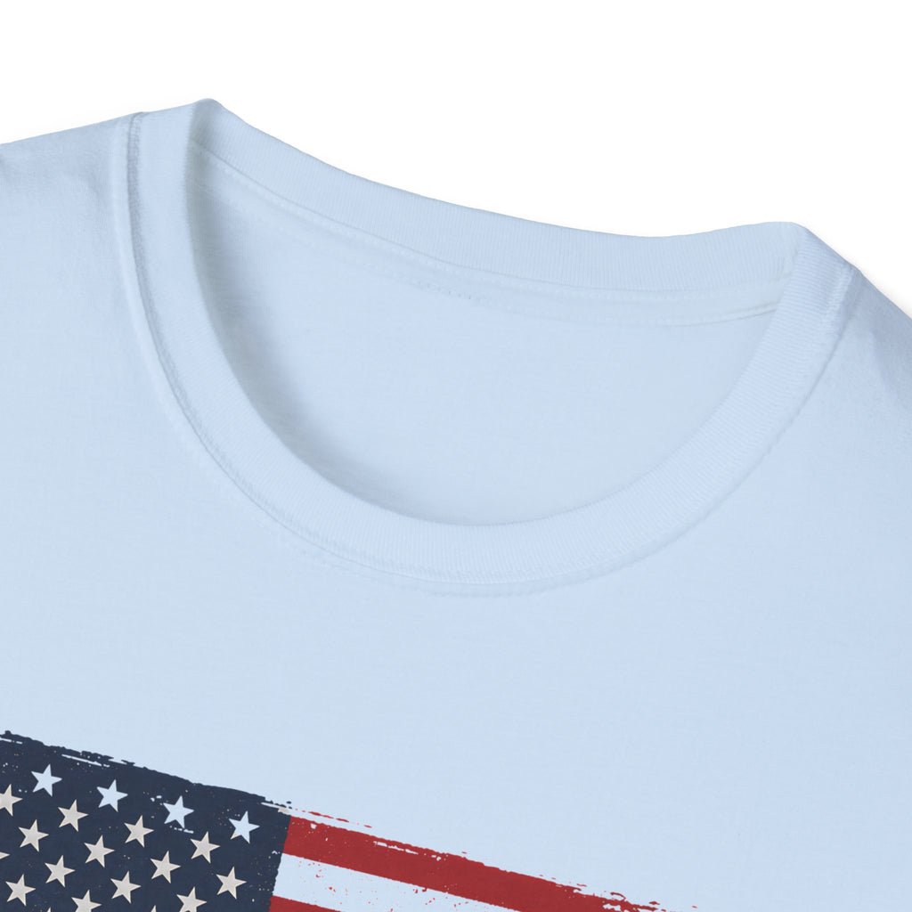 Built Here, Driven Proud Truck T-Shirt — American Flag Vintage Pickup Tee