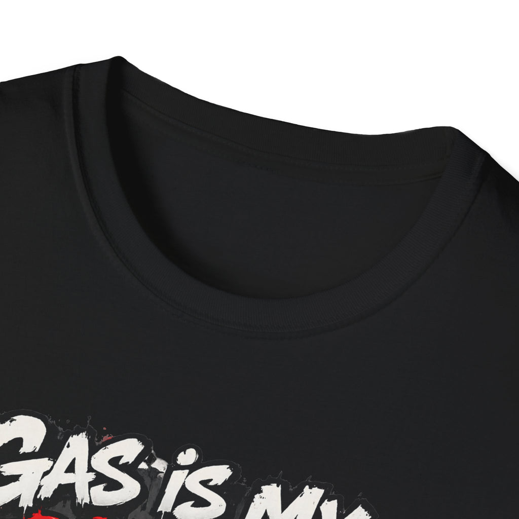 Gas Is My Personality T‑Shirt — Funny Car Fueling Graphic Tee for Gearheads