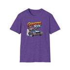 Grandpa's Ride T-Shirt — Vintage Muscle Car & Dog Graphic Gift