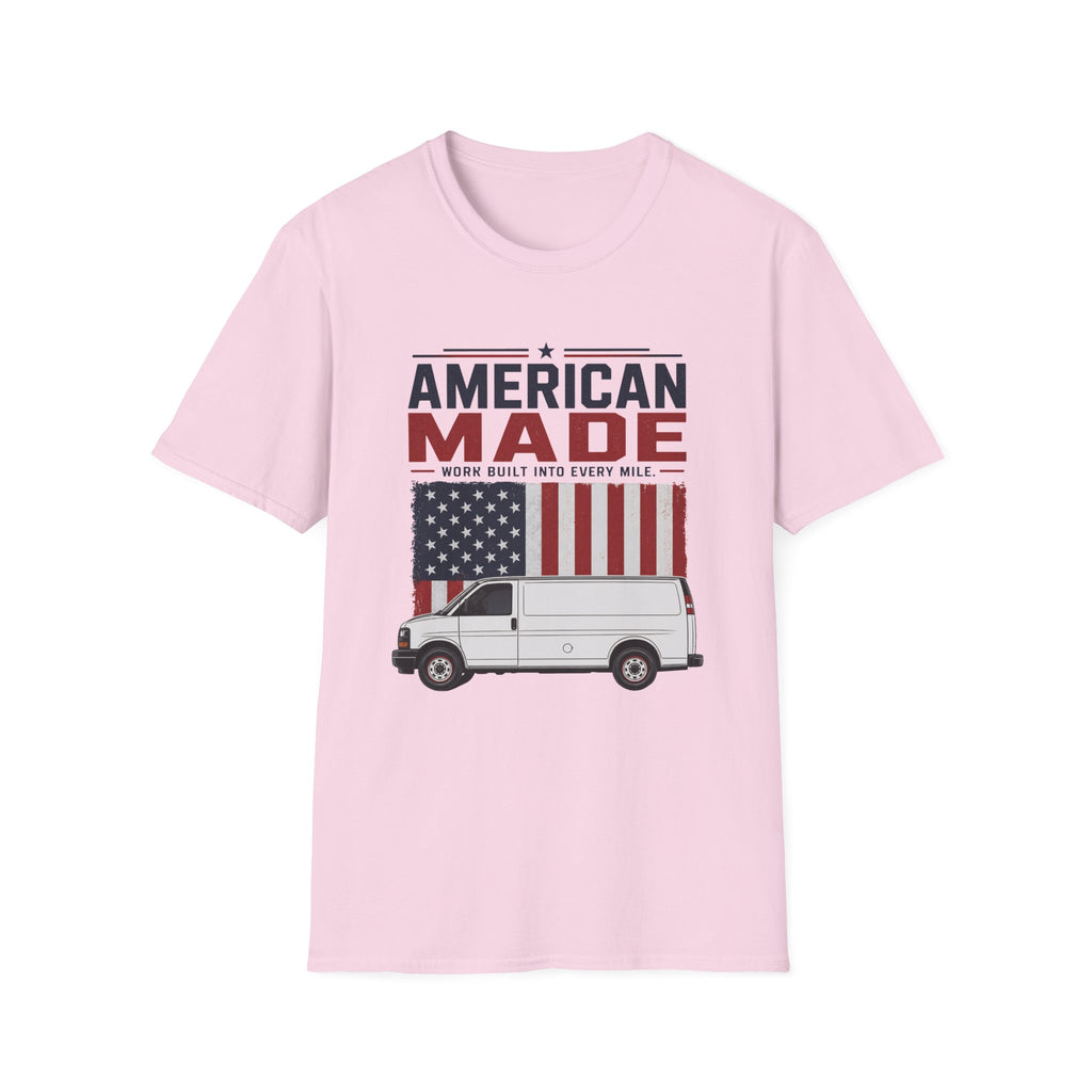 American Made Van T-Shirt — Patriotic USA Work Truck Tee
