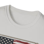 Made in America Truck T-Shirt — "Made in America. Built for the Land." Patriotic Vintage Pickup Tee