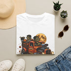 Halloween Hot Rod T‑Shirt — Vintage Monster Truck with Full Moon