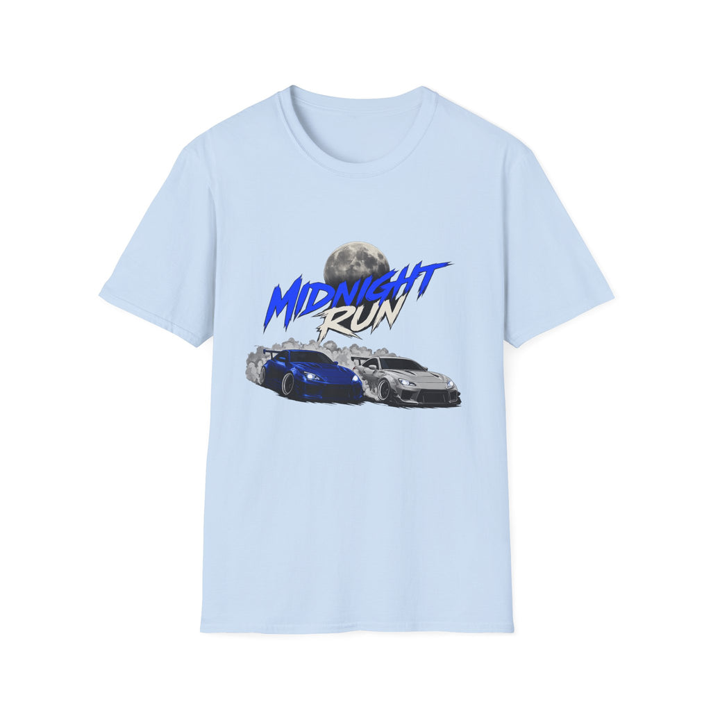 Midnight Run Car T-Shirt — Racing Drift Streetwear Tee