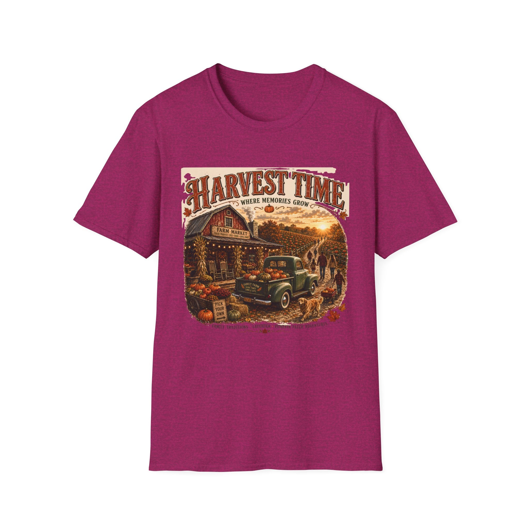 Harvest Time T-Shirt — Vintage Farm Market Fall Tee
