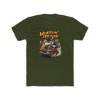 T-Shirt — "Wheelin' & Dealin'" Vintage Hot Rod Wolf Graphic Tee